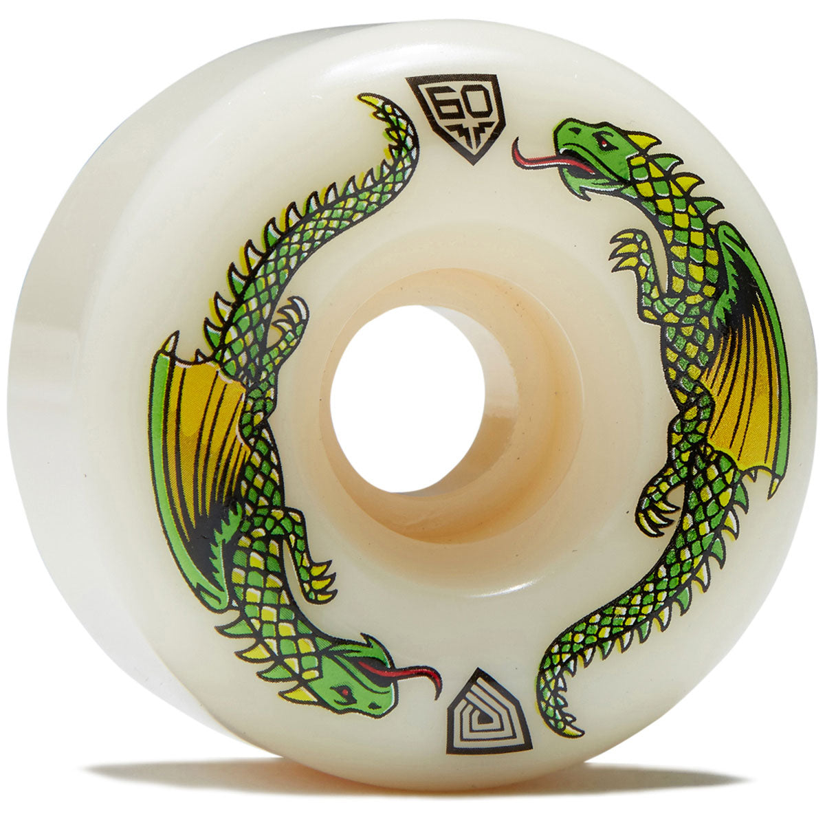 Powell-Peralta Dragon Formula 93a BOM Skateboard Wheels - Off White - 60mm image 1