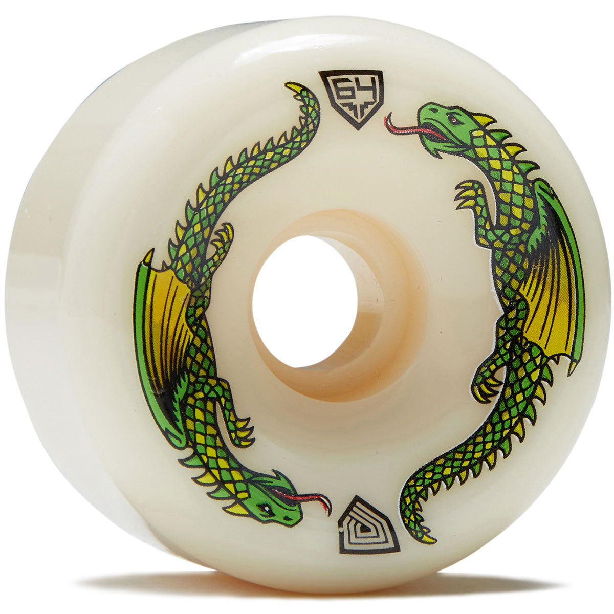 Powell-Peralta Dragon Formula 93a BOM Skateboard Wheels - Off White - 64mm image 1