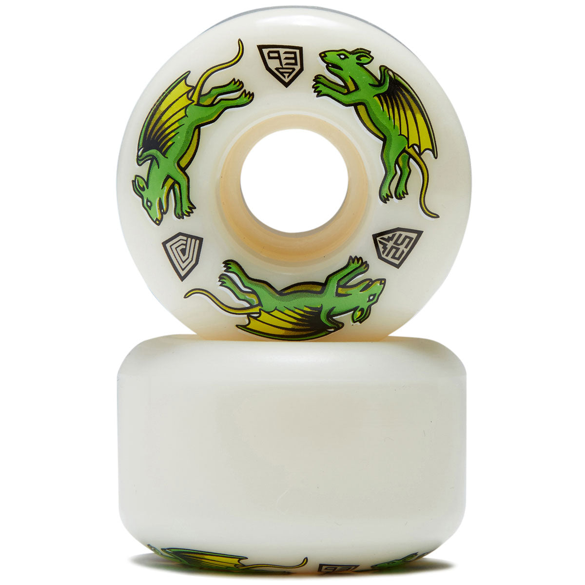 Powell-Peralta Dragon Formula 93a Nano Rat V4 Skateboard Wheels - Off White - 52mm image 2