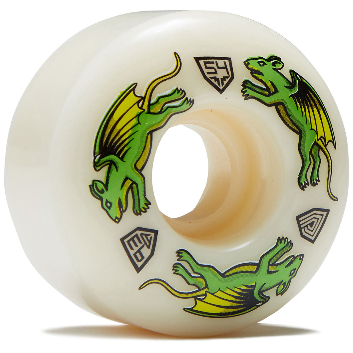 Powell-Peralta Dragon Formula 93a Nano Rat V4 Skateboard Wheels - Off White - 54mm image 1