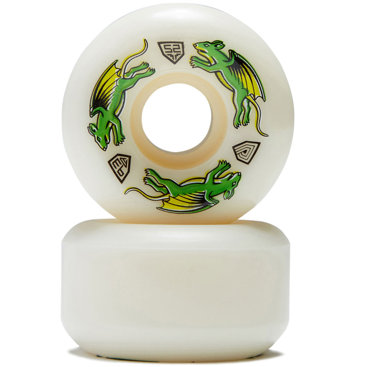 Powell-Peralta Dragon Formula 93a Nano Rat V5 Skateboard Wheels - Off White - 52mm image 2