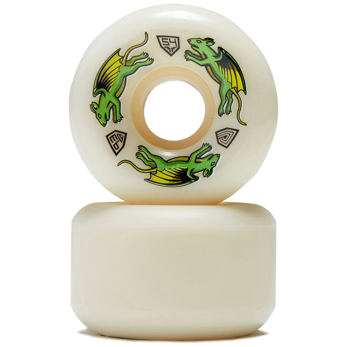 Powell-Peralta Dragon Formula 93a Nano Rat V6 Skateboard Wheels - Off White - 54mm image 2