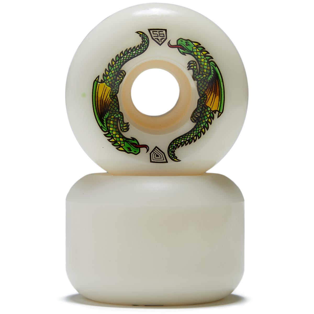 Powell-Peralta Dragon Formula 93a A2 Skateboard Wheels - Off White - 56mm image 2