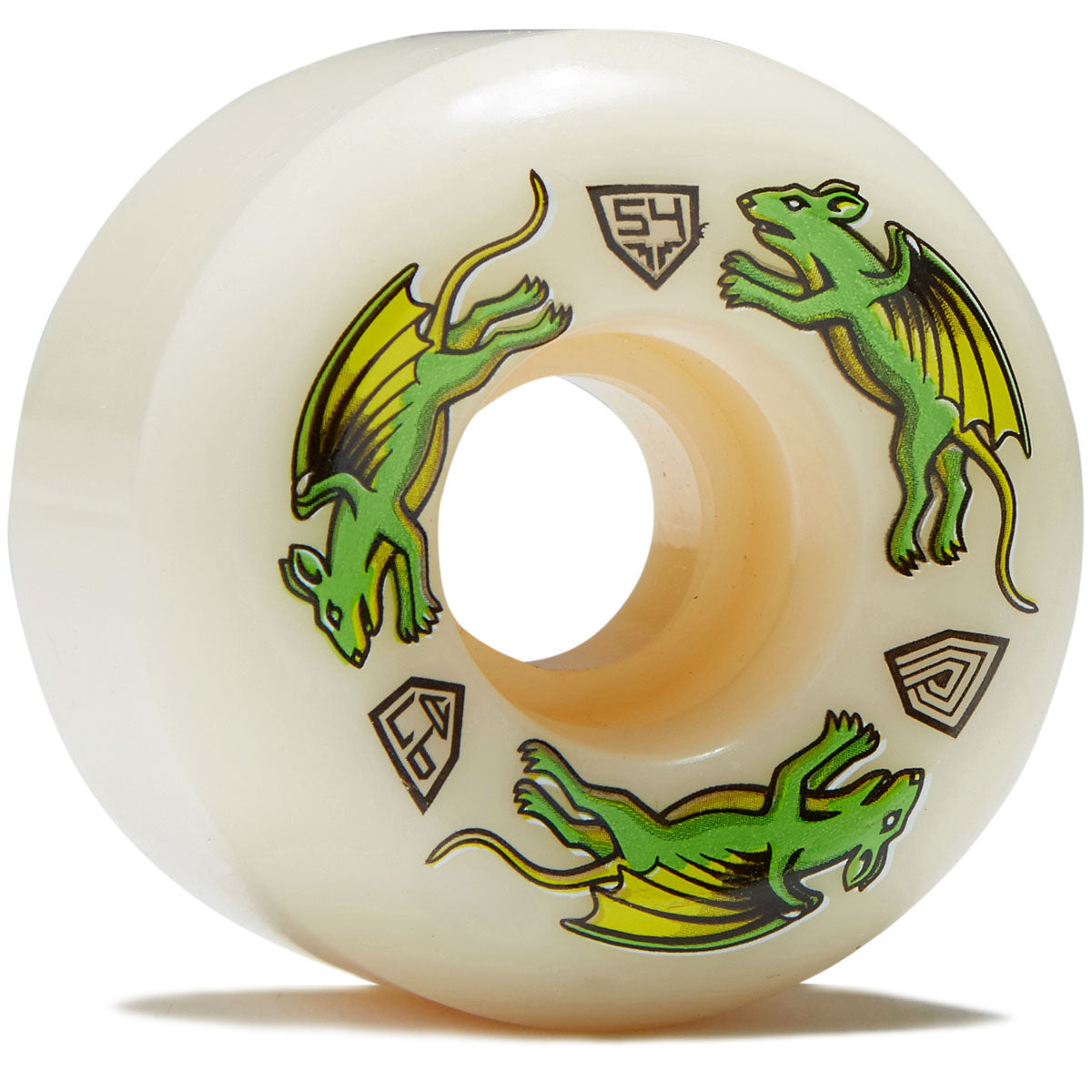 Powell-Peralta Dragon Formula 97a Nano Rat A2 Skateboard Wheels - Off White - 54mm image 1