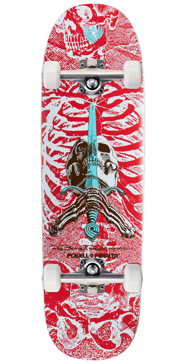 Powell-Peralta Flight Ray Rodriguez Skull & Sword 05 Skateboard Complete - Red/White - 9.26