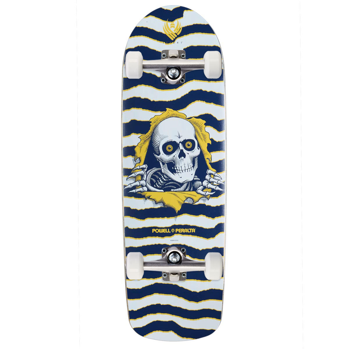 Powell-Peralta Flight Ripper 6 Skateboard Complete - White/Blue - 9.70