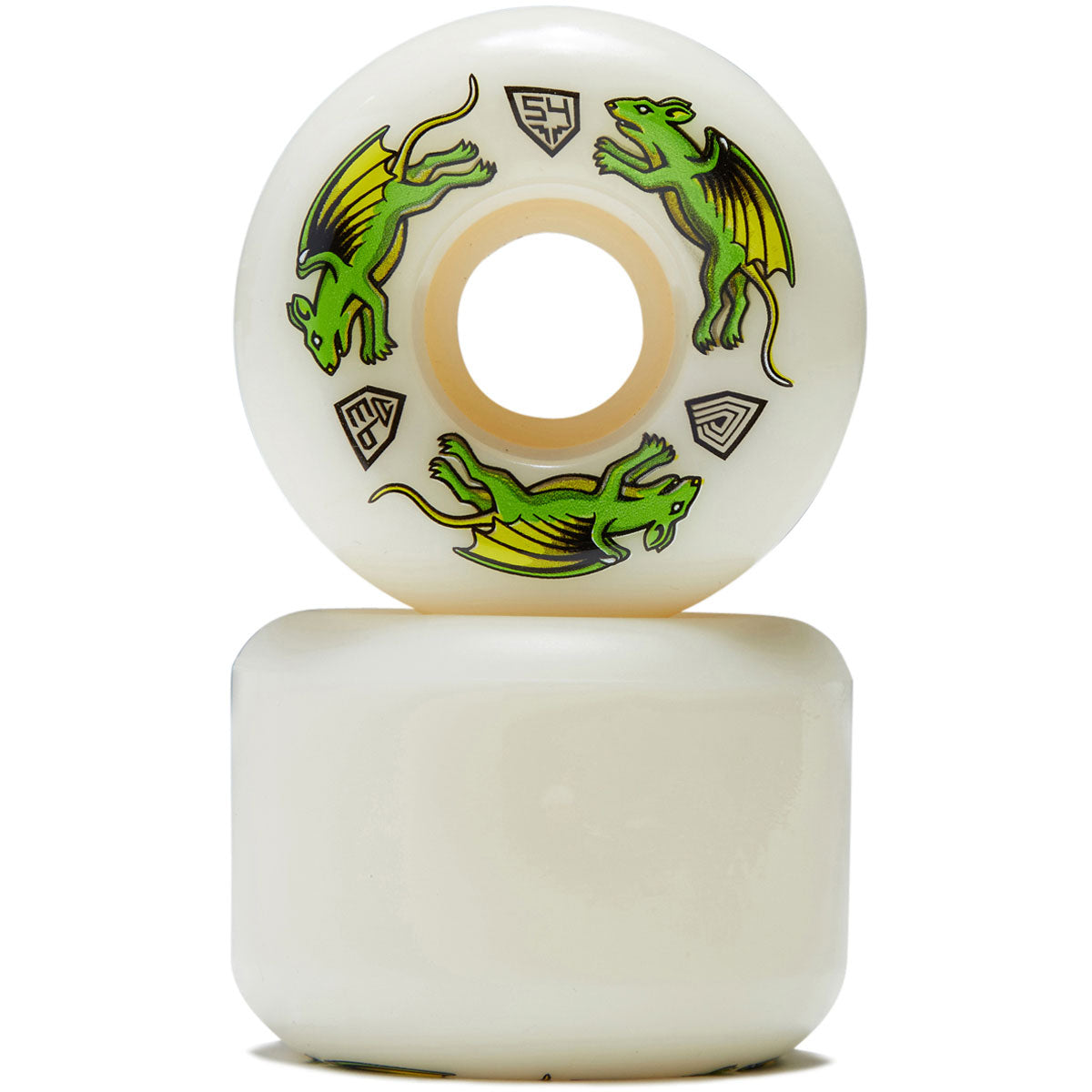 Powell-Peralta Dragon Formula 93a Nano Rat A2 Skateboard Wheels - Off White - 54mm image 2