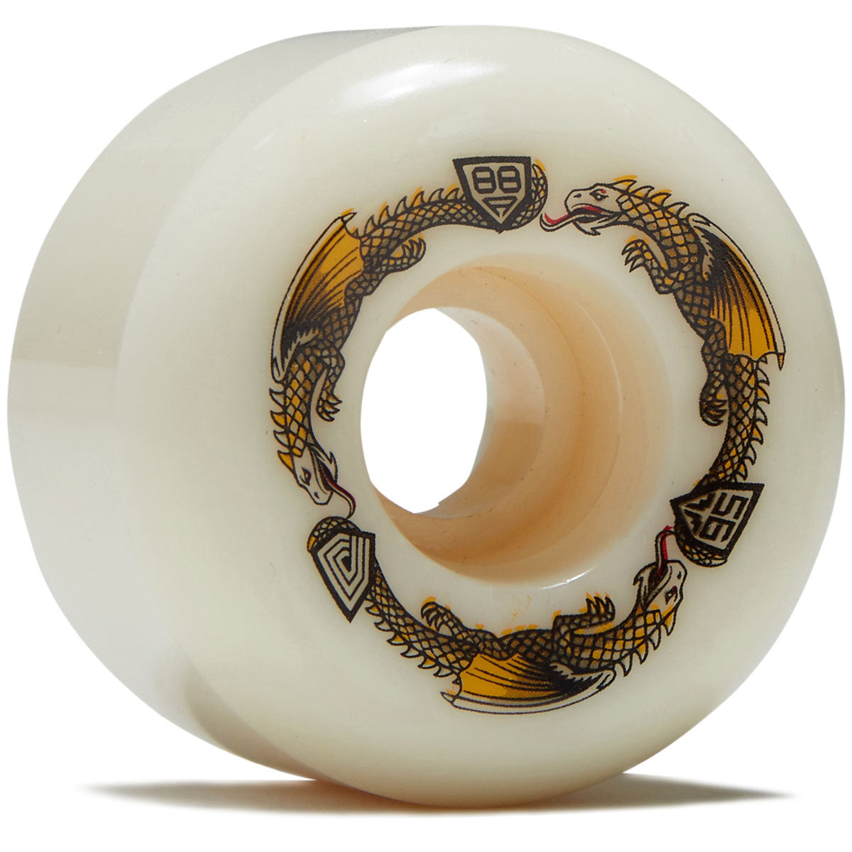 Powell-Peralta Dragon Formula 88a A2 Skateboard Wheels - Off White - 56mm image 1