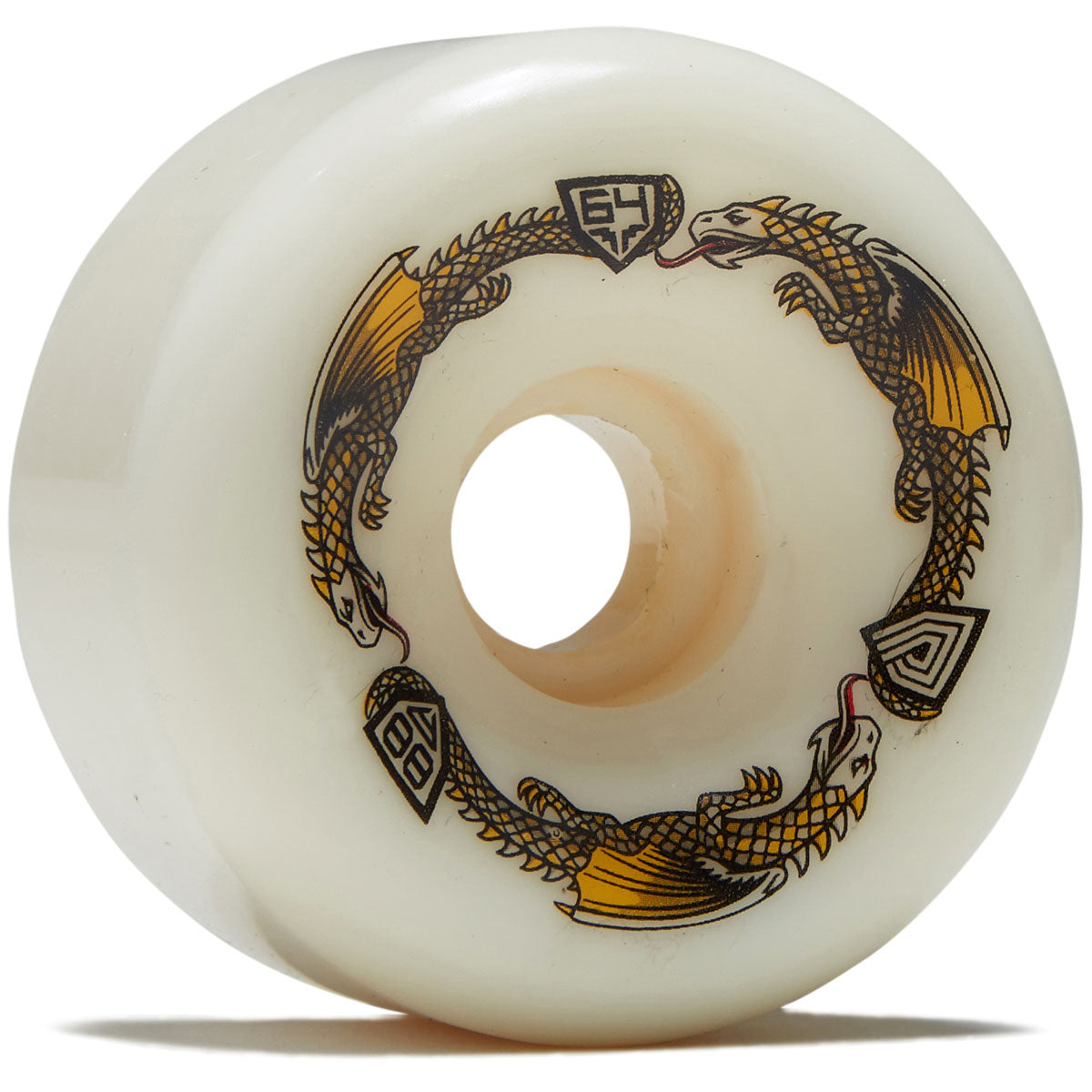 Powell-Peralta Dragon Formula 88a BOM Skateboard Wheels - Off White - 64mm image 1