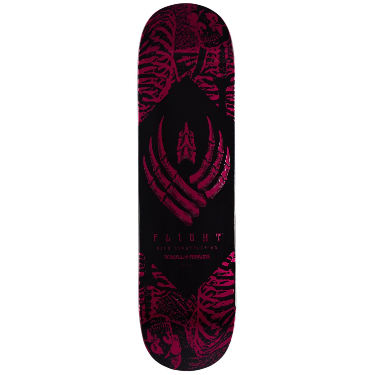 Powell-Peralta Flight Skeleton Skateboard Deck - Pink Foil - 8.00