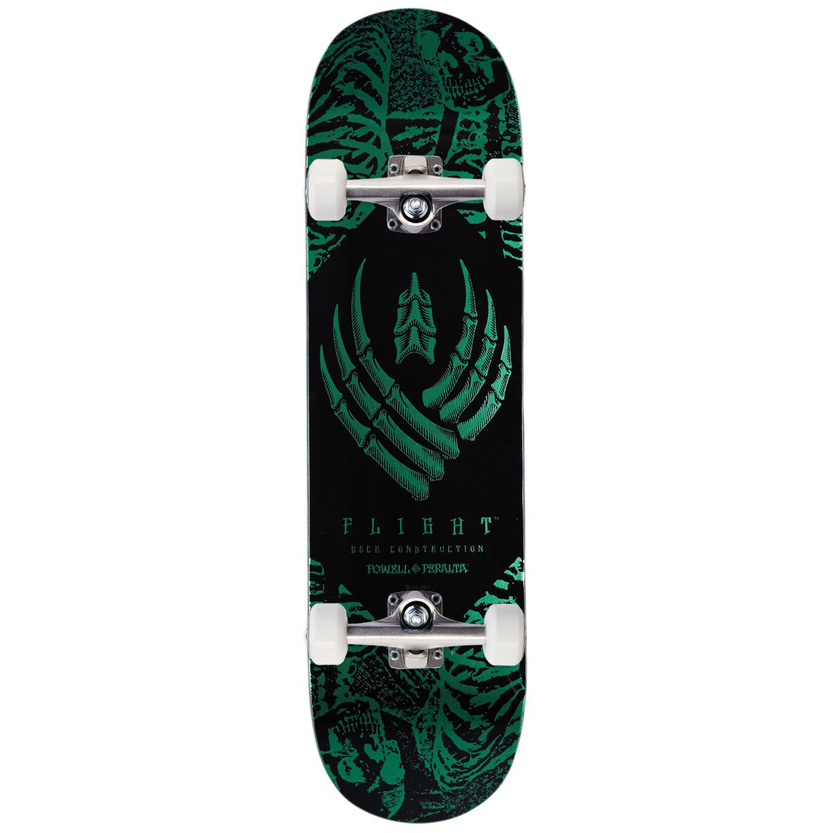 Powell-Peralta Flight Skeleton Skateboard Complete - Teal Foil - 8.13