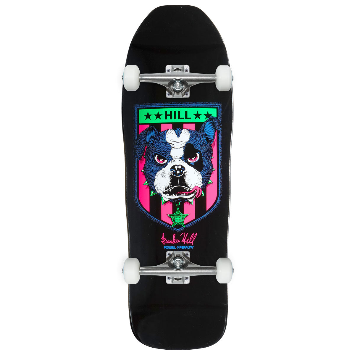 Powell-Peralta Frankie Hill Bull Dog Skateboard Complete - Blacklight - 10.00