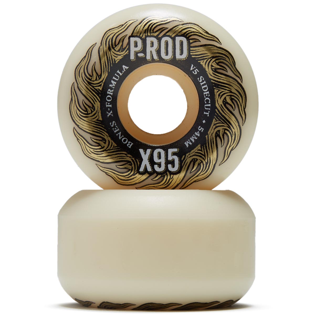 Bones X-Formula Paul Rodriguez P-Rod 95A V5 Sidecut Skateboard Wheels - 54mm image 2