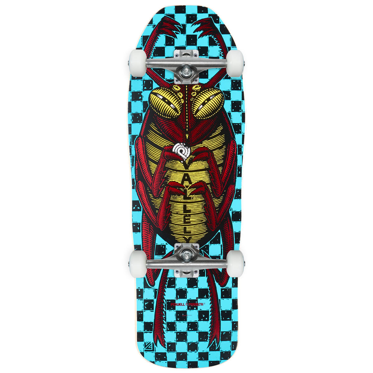 Powell-Peralta Mike Vallely Bug Skateboard Complete - Blue/Red Foil - 10.00