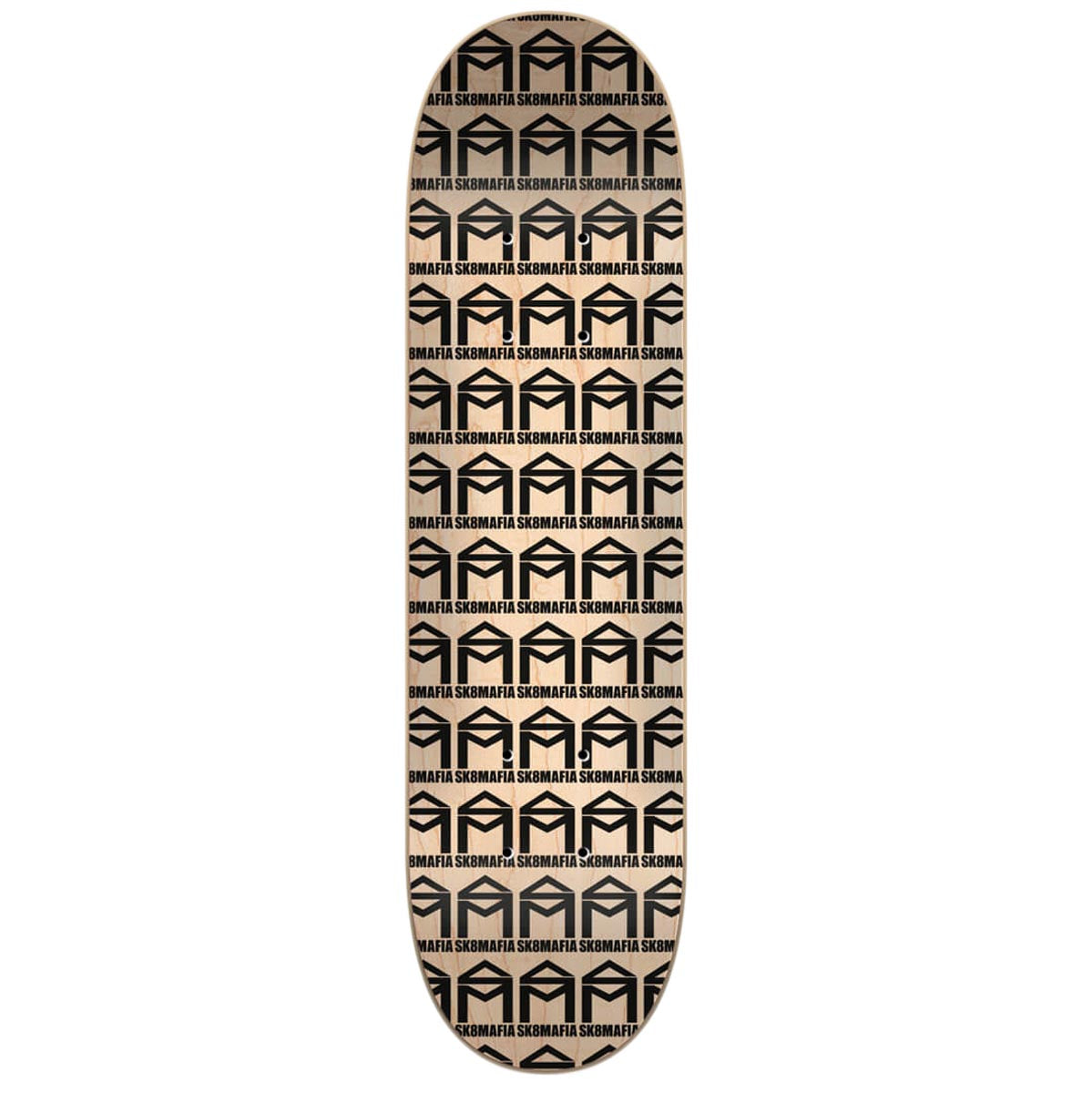 Sk8 Mafia House Logo Micro Skateboard Deck - Black - 6.00