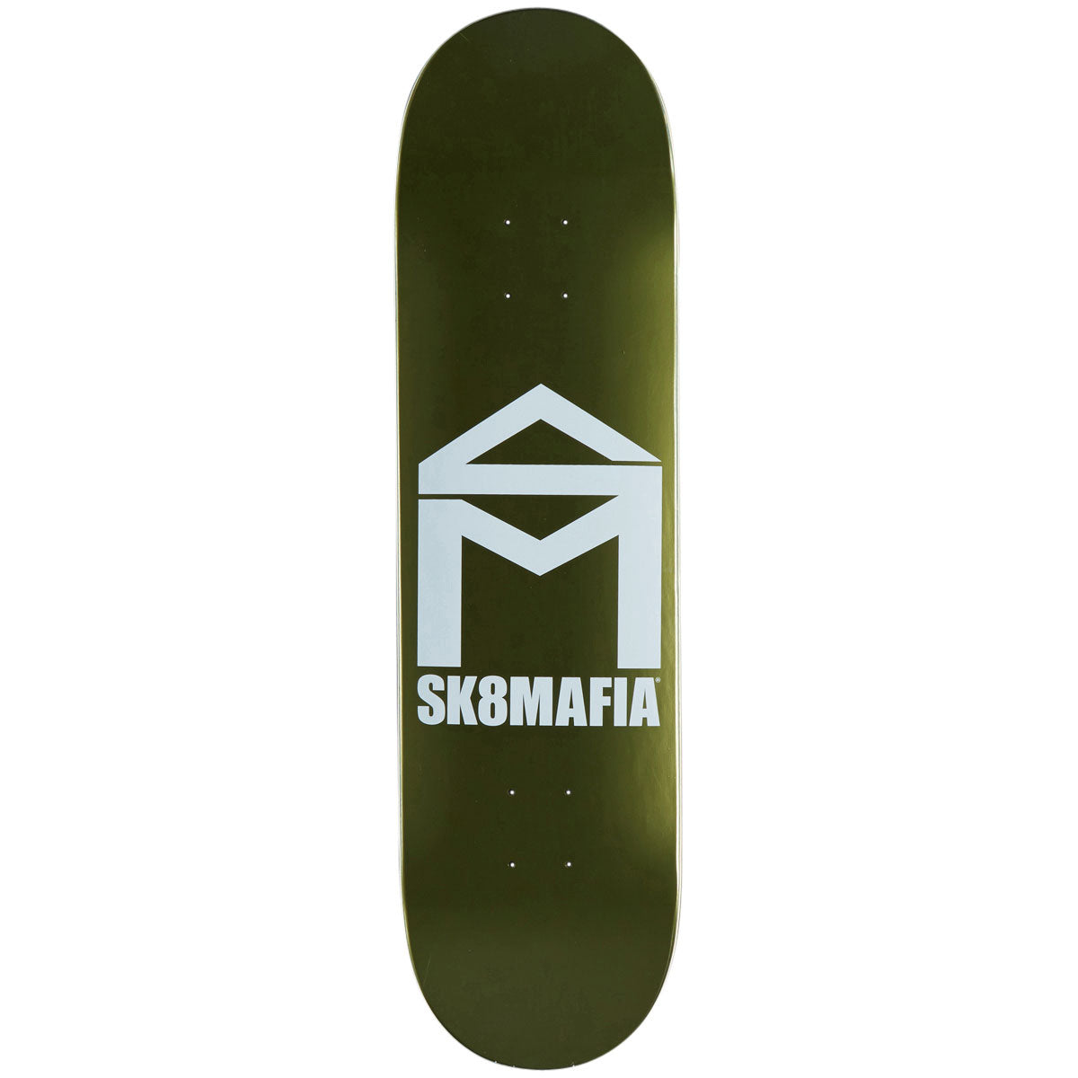 Sk8 Mafia House Logo Skateboard Deck - Gold Foil - 8.25