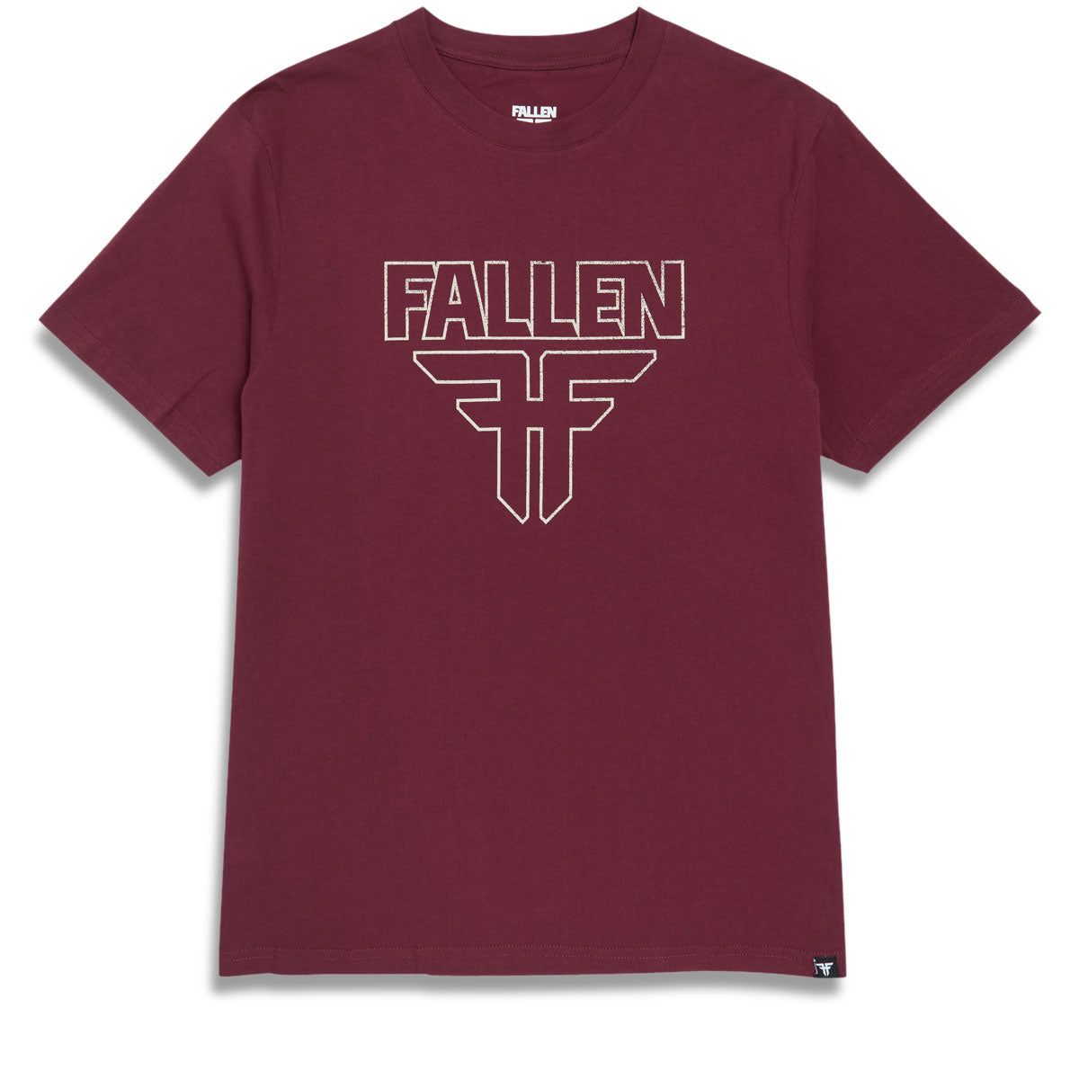 Fallen Insignia T-Shirt - Crimson/Off White image 1