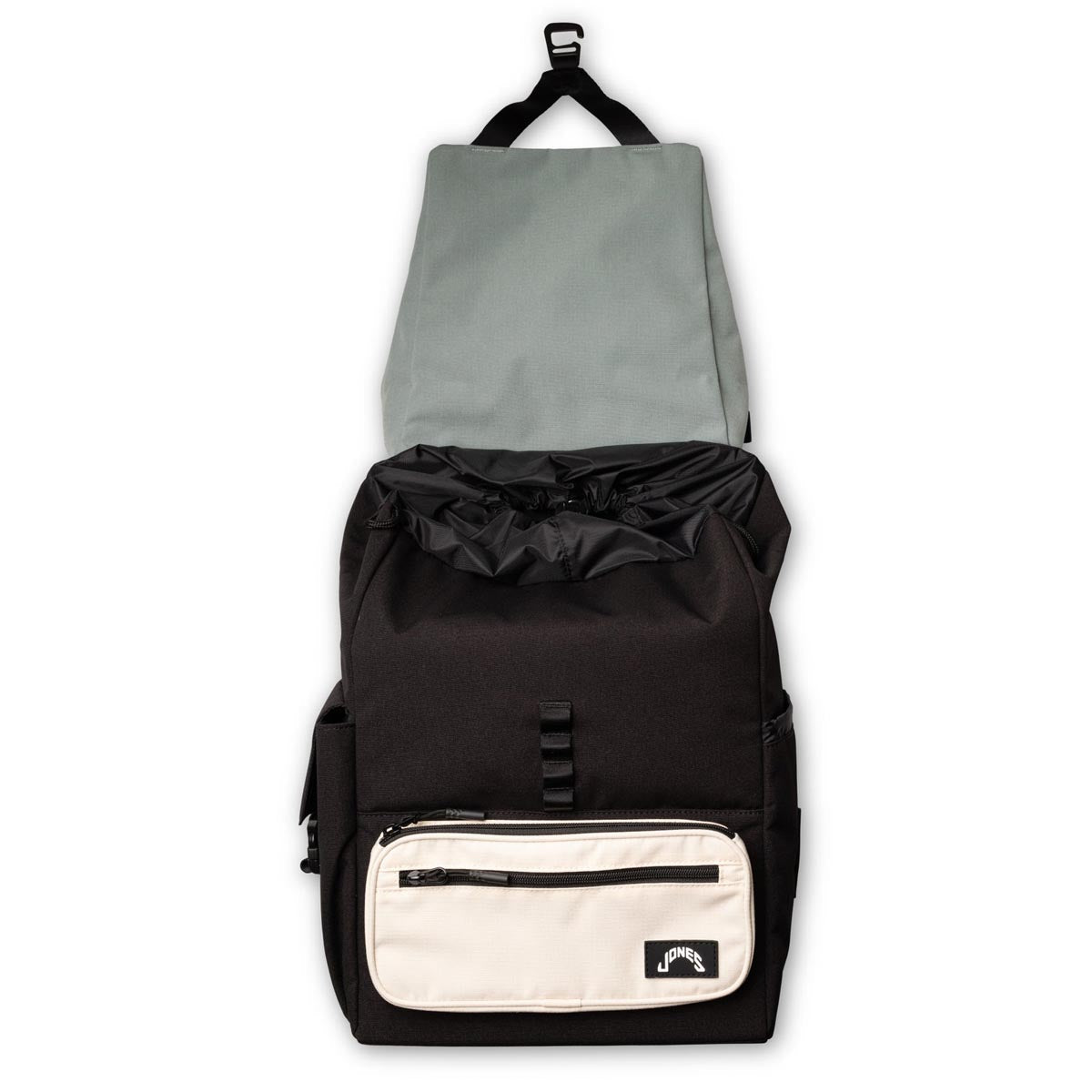 Jones Out of Office Backpack - Black/Clay Green/Le Crème image 5