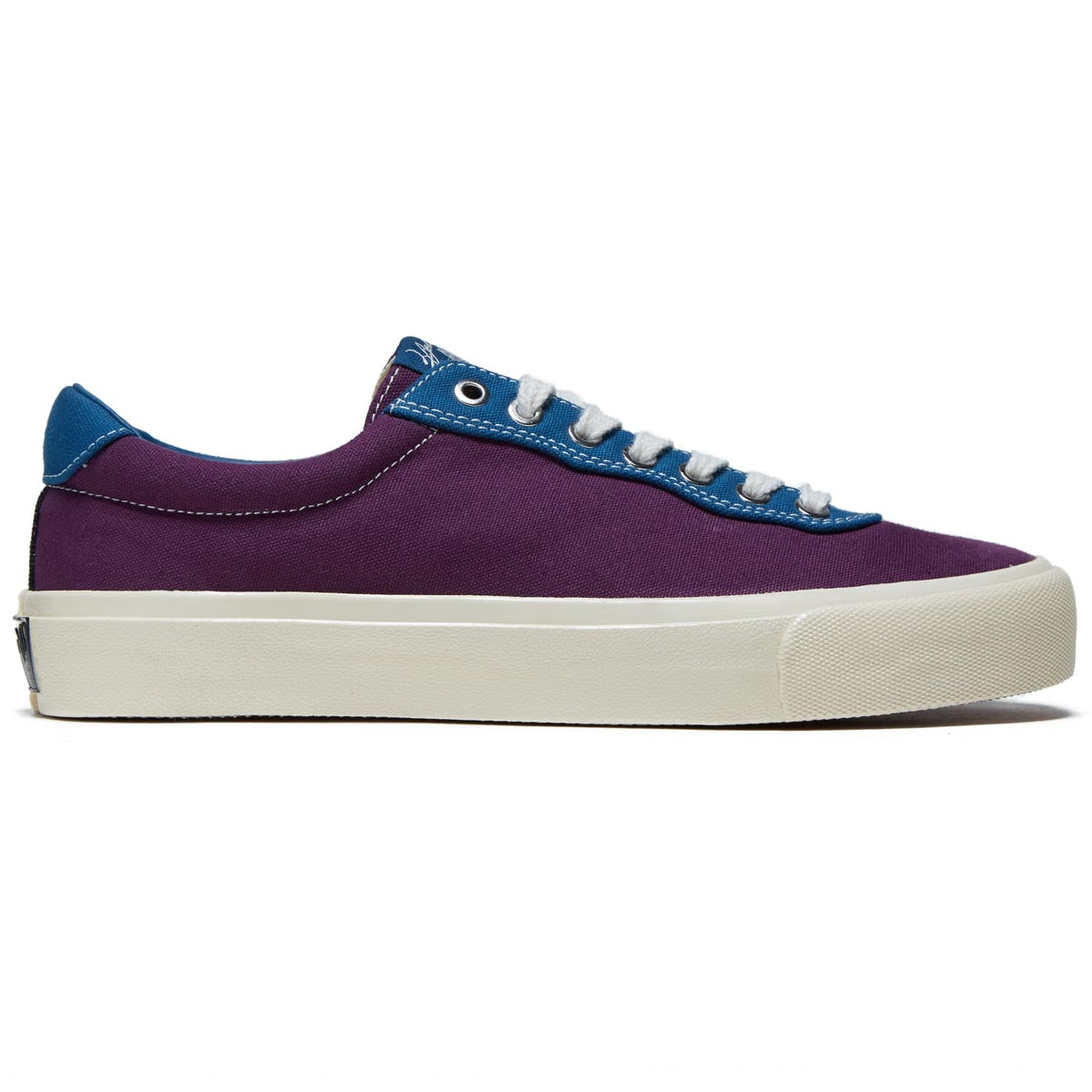 Last Resort AB x Julian Smith VM001 Canvas Lo Shoes - Plum/Dirty Blue image 1