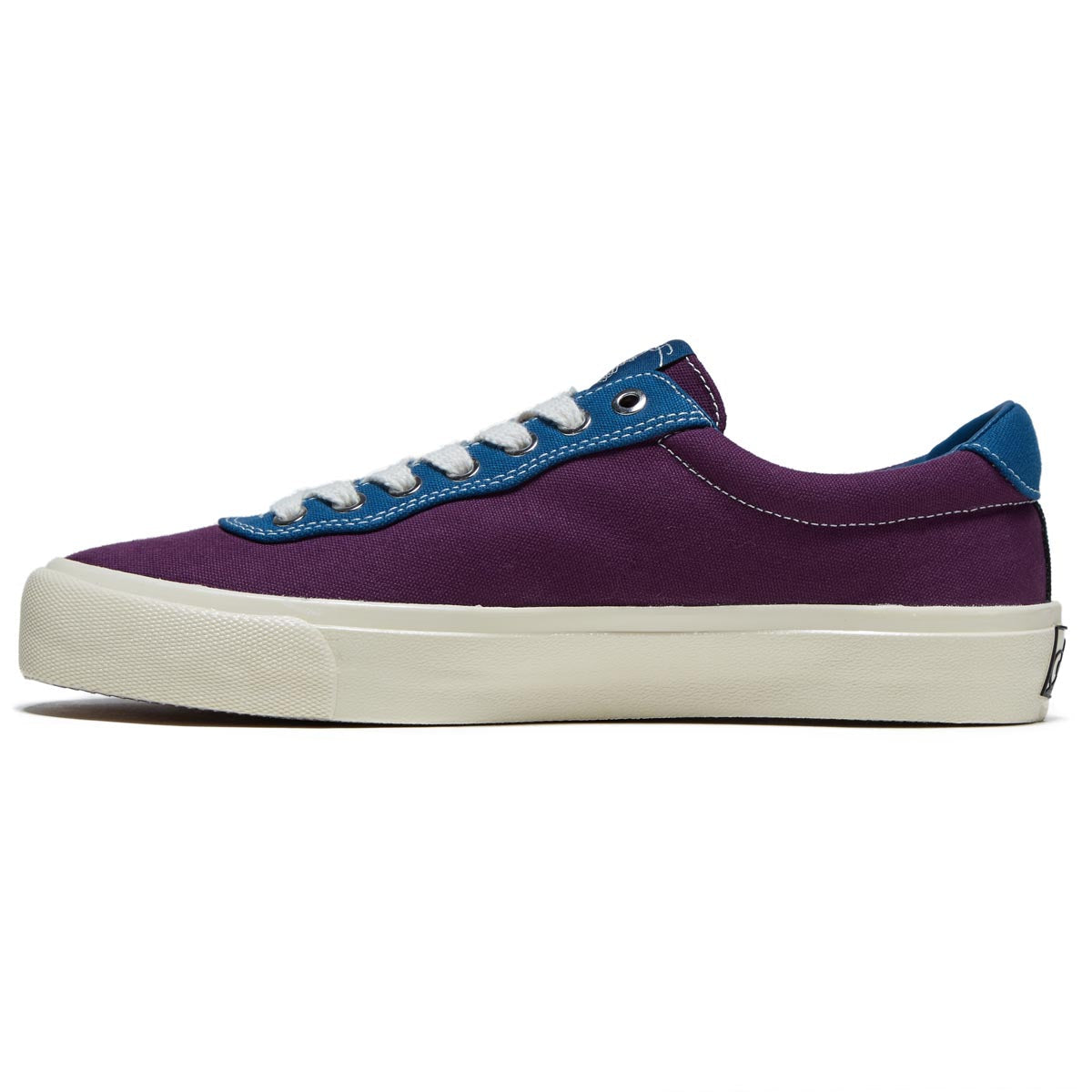 Last Resort AB x Julian Smith VM001 Canvas Lo Shoes - Plum/Dirty Blue image 2