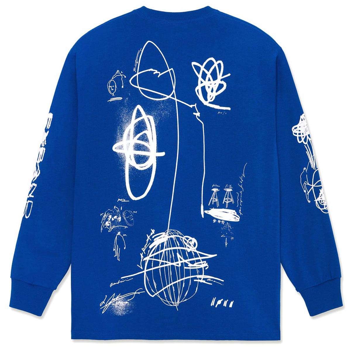 Last Resort AB x Julian Smith Expando Long Sleeve T-Shirt - Klein Blue/White image 2