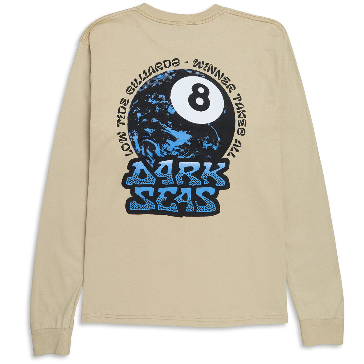 Dark Seas Billiards Long Sleeve T-Shirt - Sand image 1