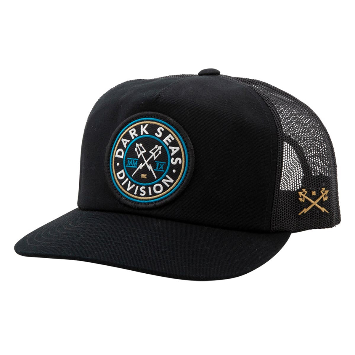 Dark Seas Nav Trucker Hat - Black image 1