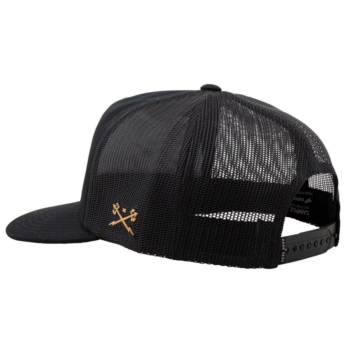 Dark Seas Nav Trucker Hat - Black image 2