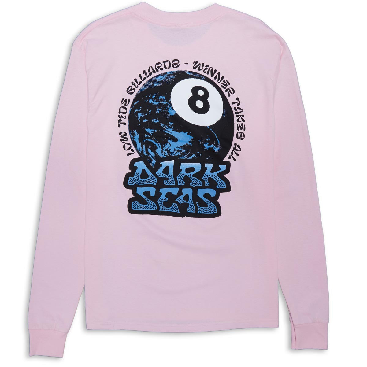 Dark Seas Billiards Long Sleeve T-Shirt - Pink image 1