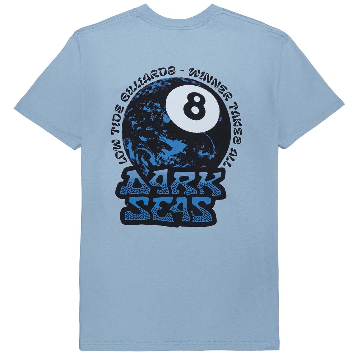 Dark Seas Billiards T-Shirt - Light Blue image 1