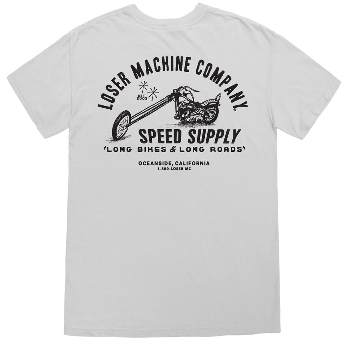 Loser Machine Long Roads Pocket T-Shirt - White image 2