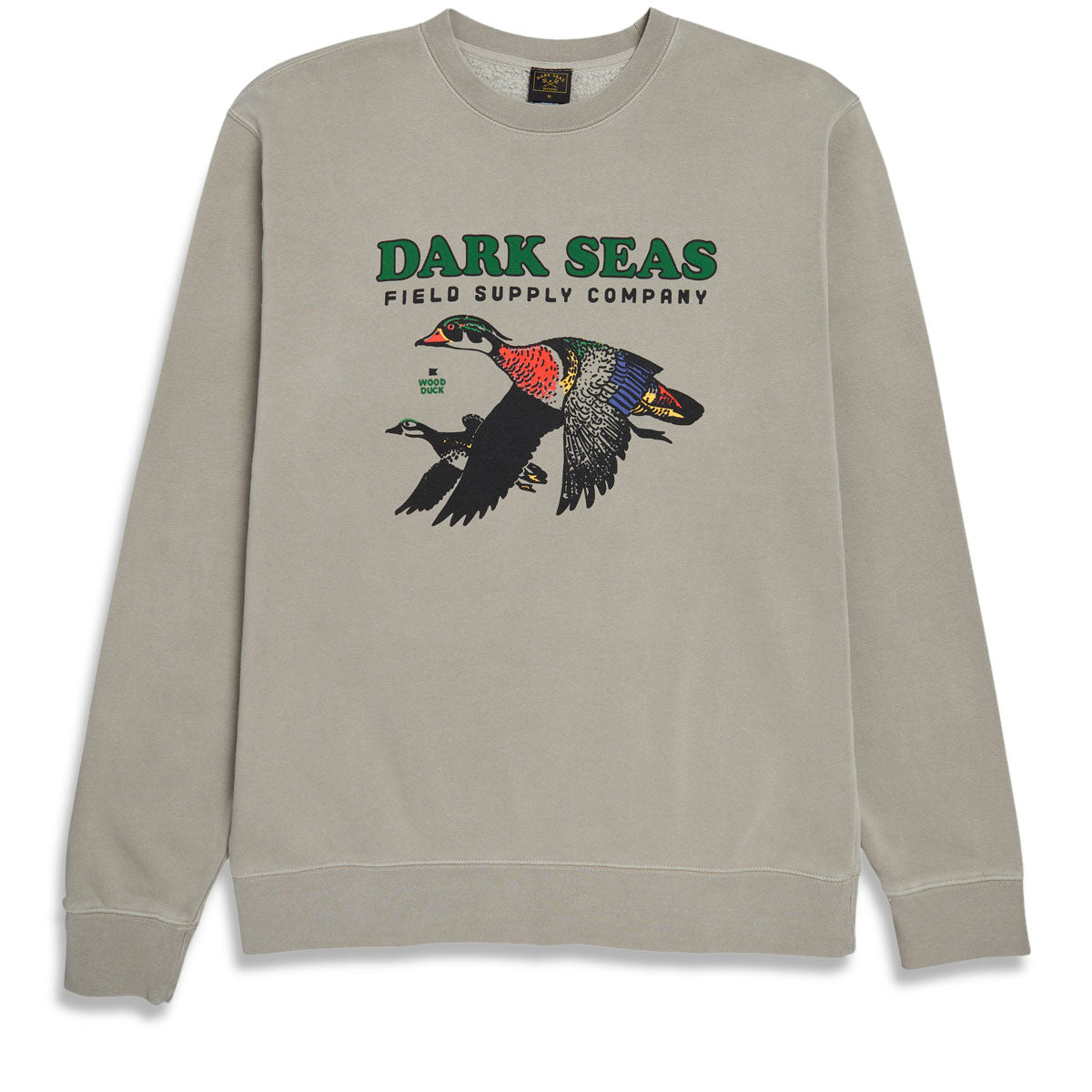 Dark Seas Wood Duck Sweatshirt - Cement image 1