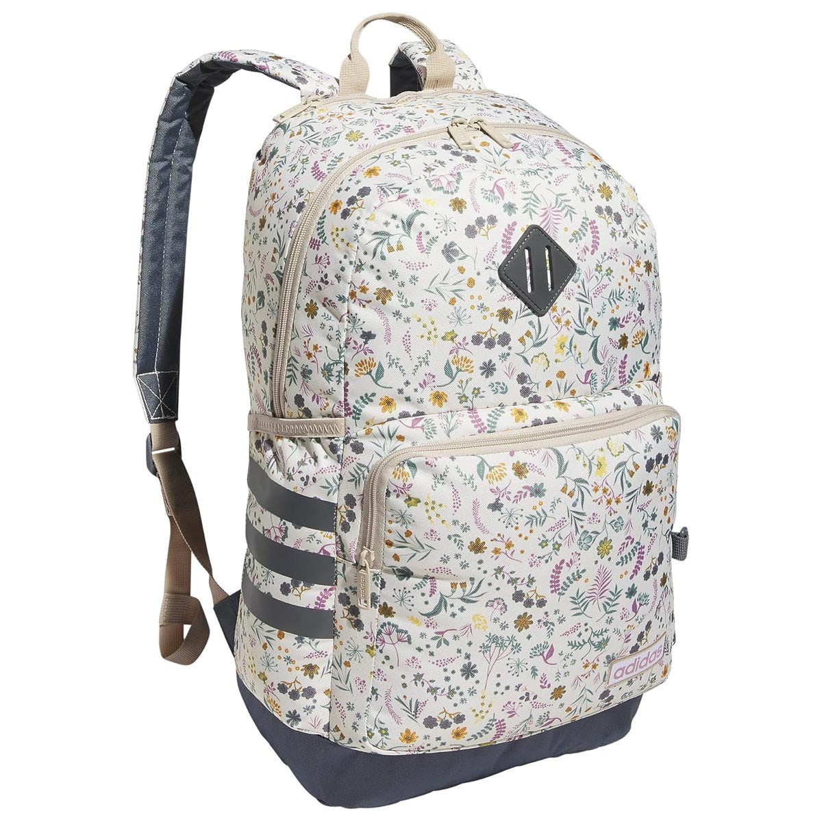 Adidas Classic 3S 4 Backpack - Woodland Floral Chalk White/Onyx Grey/Wonder Beige image 1