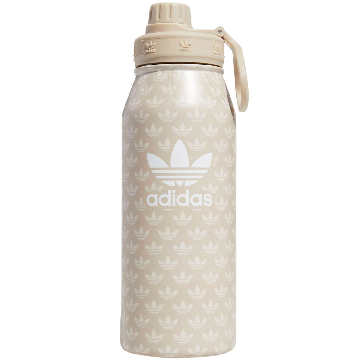 Adidas Originals Steel 1L Metal Bottle - OG Monogram Wonder Beige/White image 1