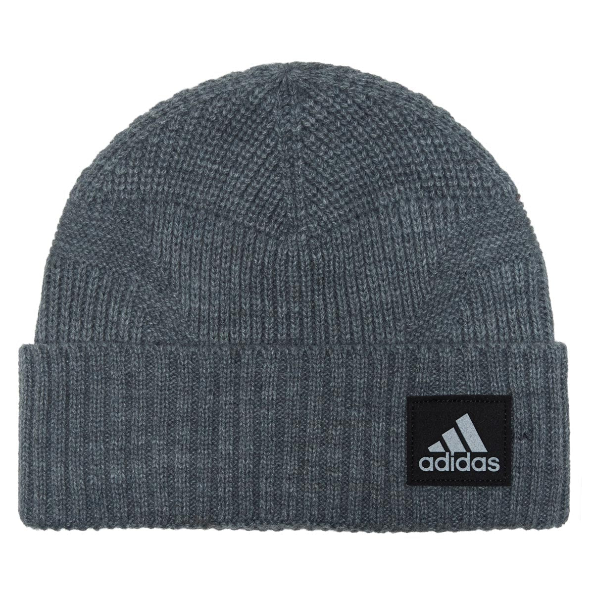 Adidas Pine Knot 4 Fold Beanie - Heather Grey/Black F23 image 1