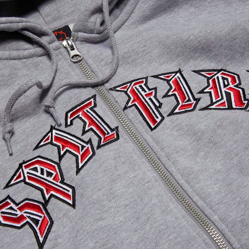 Spitfire Old E Hoodie - Brown/Black/Red S