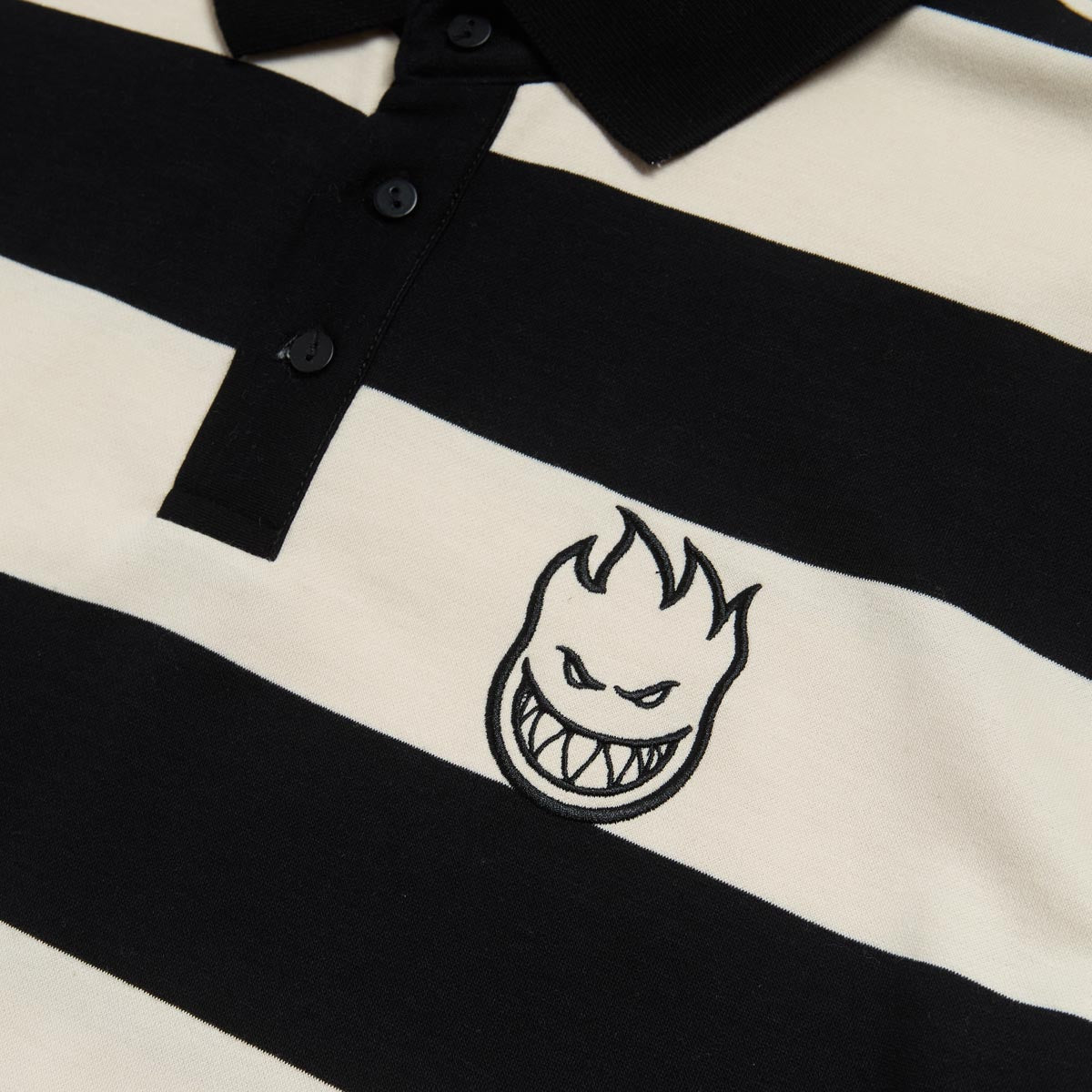 Spitfire Bighead Rugby Shirt - Off White/Black image 3