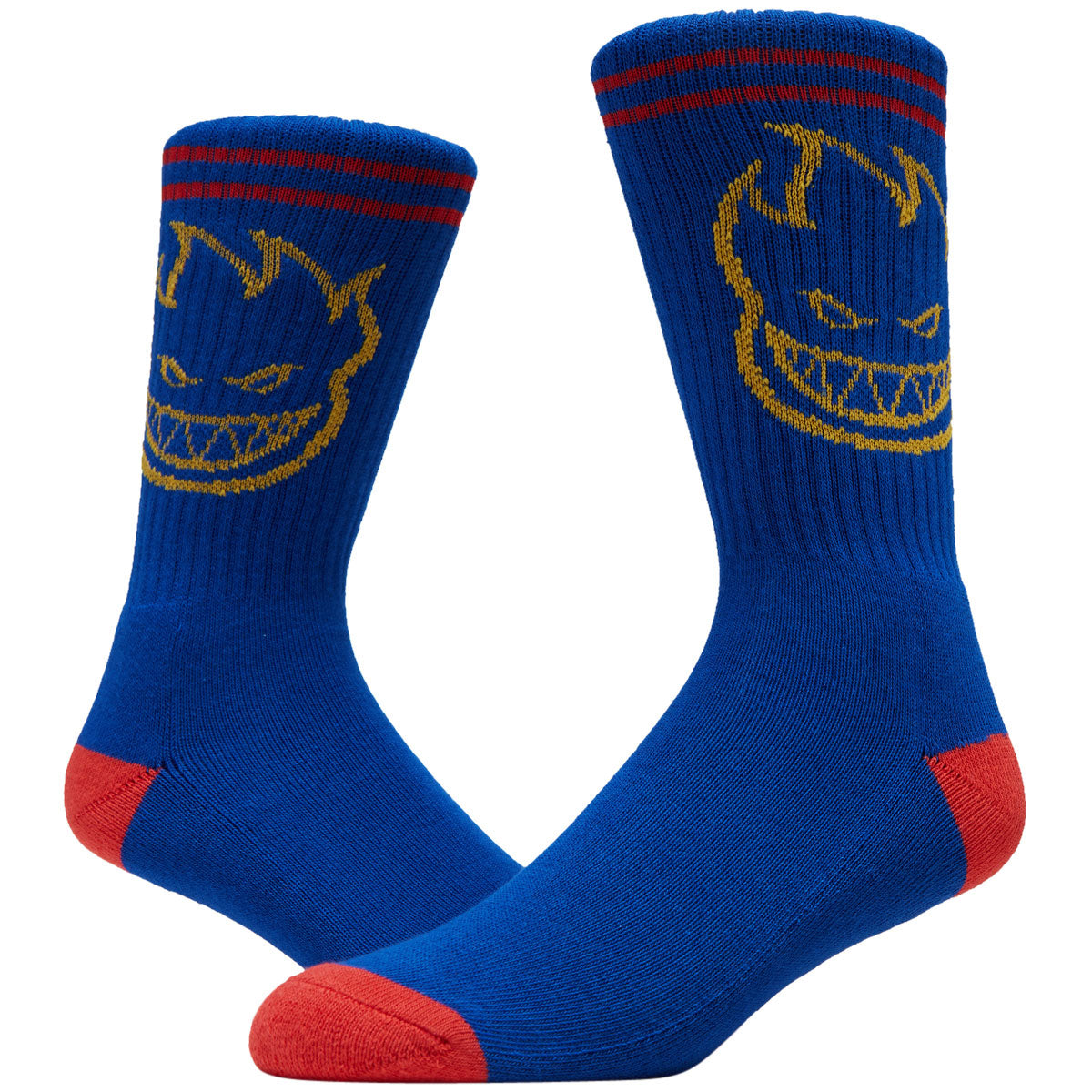 Spitfire Bighead Socks - Blue/Yellow/Red image 2