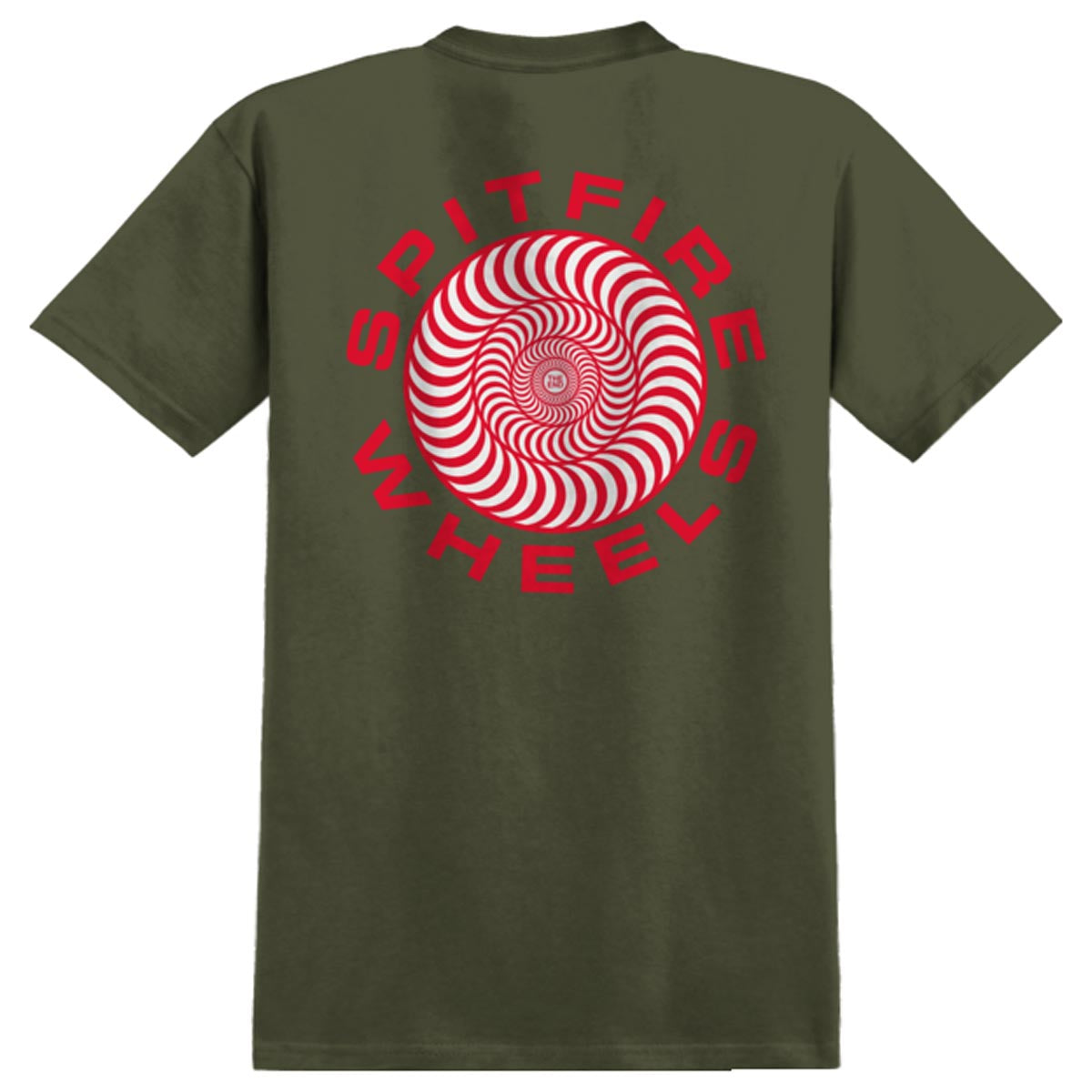 Spitfire Classic '87 Swirl Fill T-Shirt - Military Green image 1