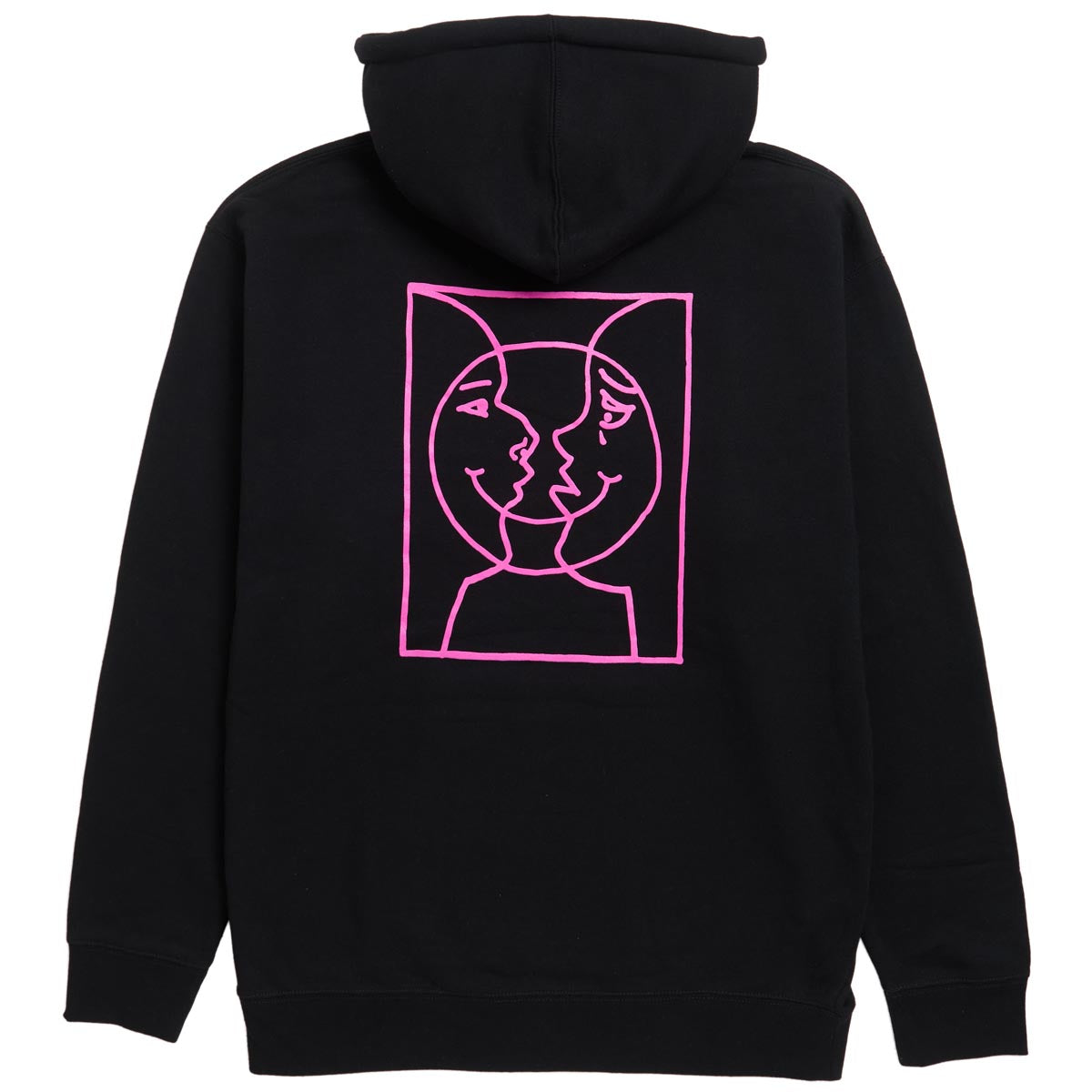 Krooked Moonsmile Raw Hoodie - Black image 1