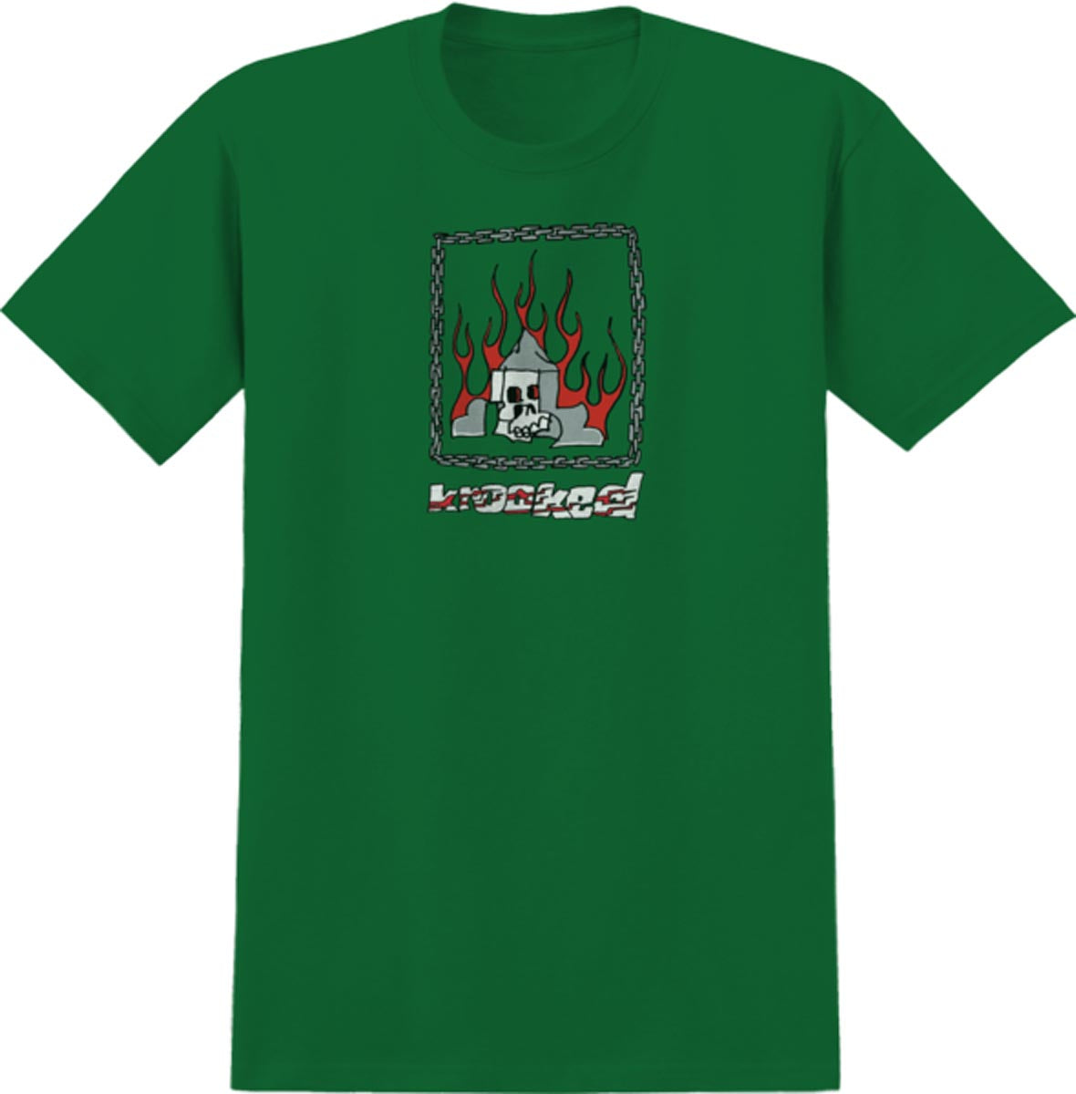 Krooked Chain Frame T-Shirt - Kelly Green image 1