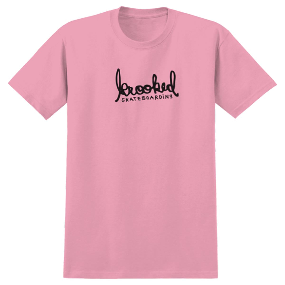 Krooked Skript T-Shirt - Light Pink image 1