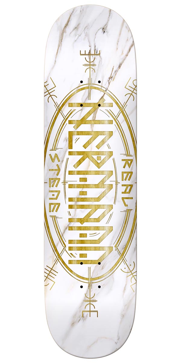 Real Hermann Oval Tf Skateboard Deck - White - 8.50