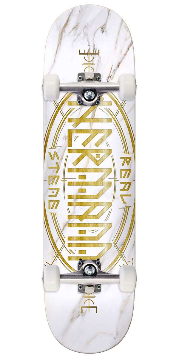 Real Hermann Oval Tf Skateboard Complete - White - 8.50