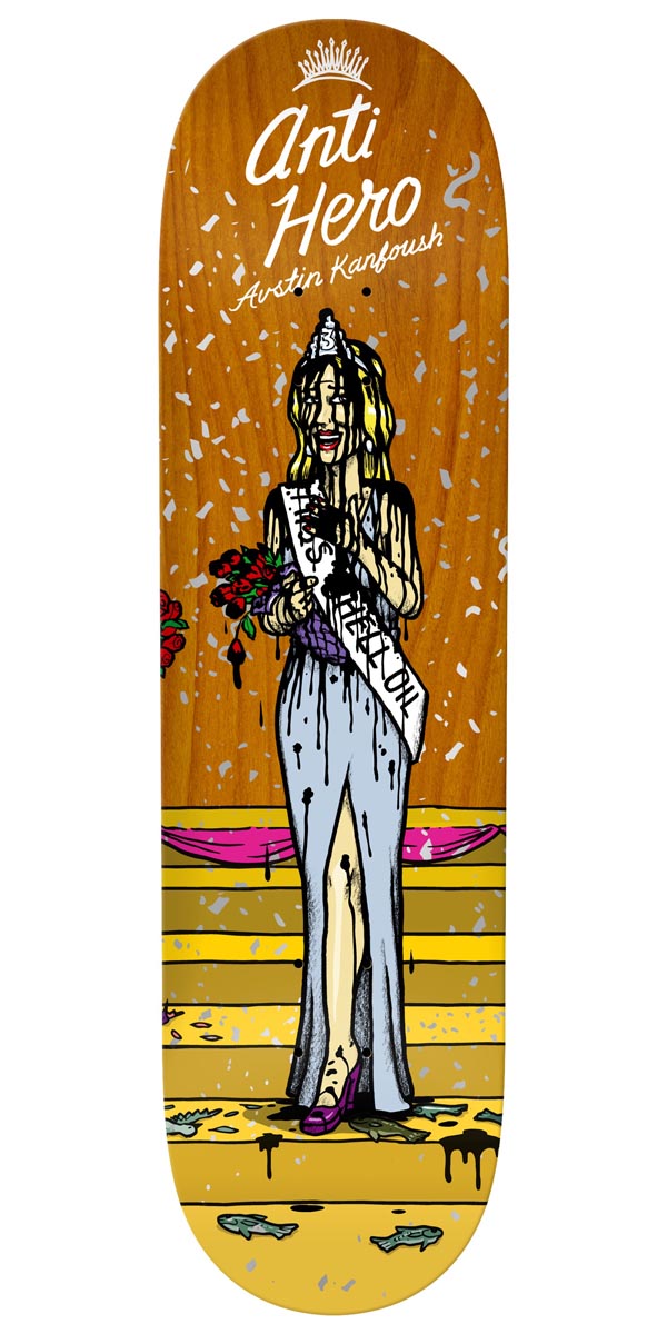 Anti-Hero Miss Corporate Greed Kanfoush Skateboard Deck - 8.25