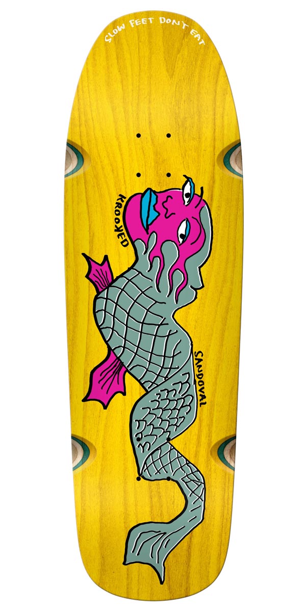 Krooked Sandoval Slow Feet Wheel Wells Skateboard Deck - 9.81