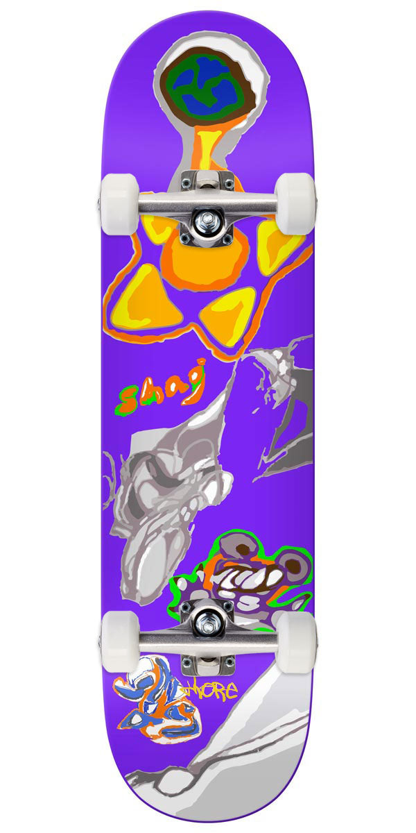 There Shag Tiger Sun Tf Skateboard Complete - Purple - 8.25