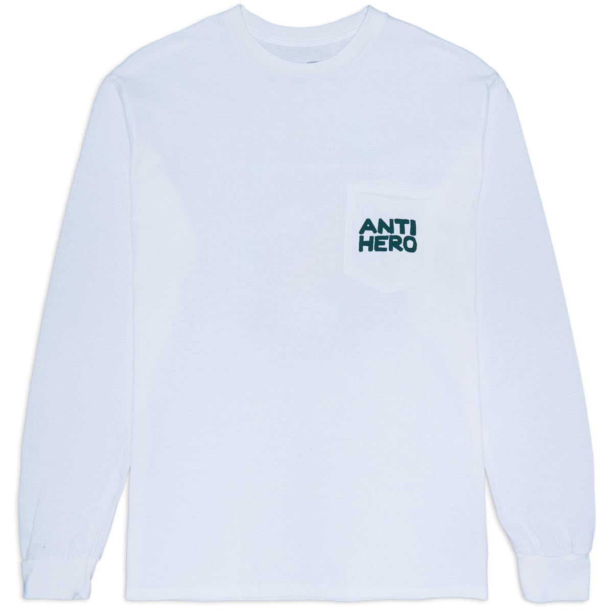 Anti-Hero Fish Bowl Long Sleeve Pocket T-Shirt - White image 1