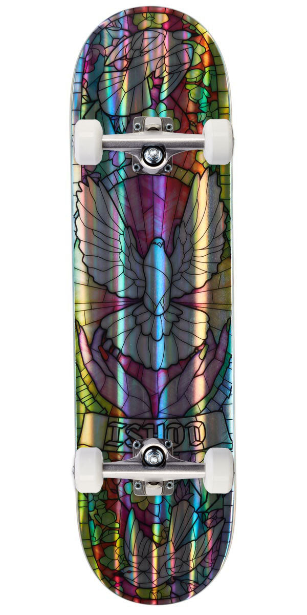 Real Ishod Cathedral Easy Rider Twin Tail Skateboard Complete - Holographic Rainbow Foil - 8.25