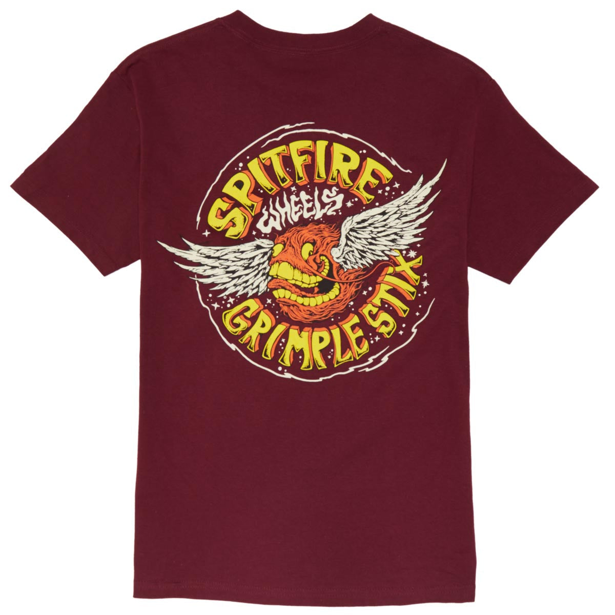 Spitfire x Grimple Flying Grimple T-Shirt - Burgundy image 1